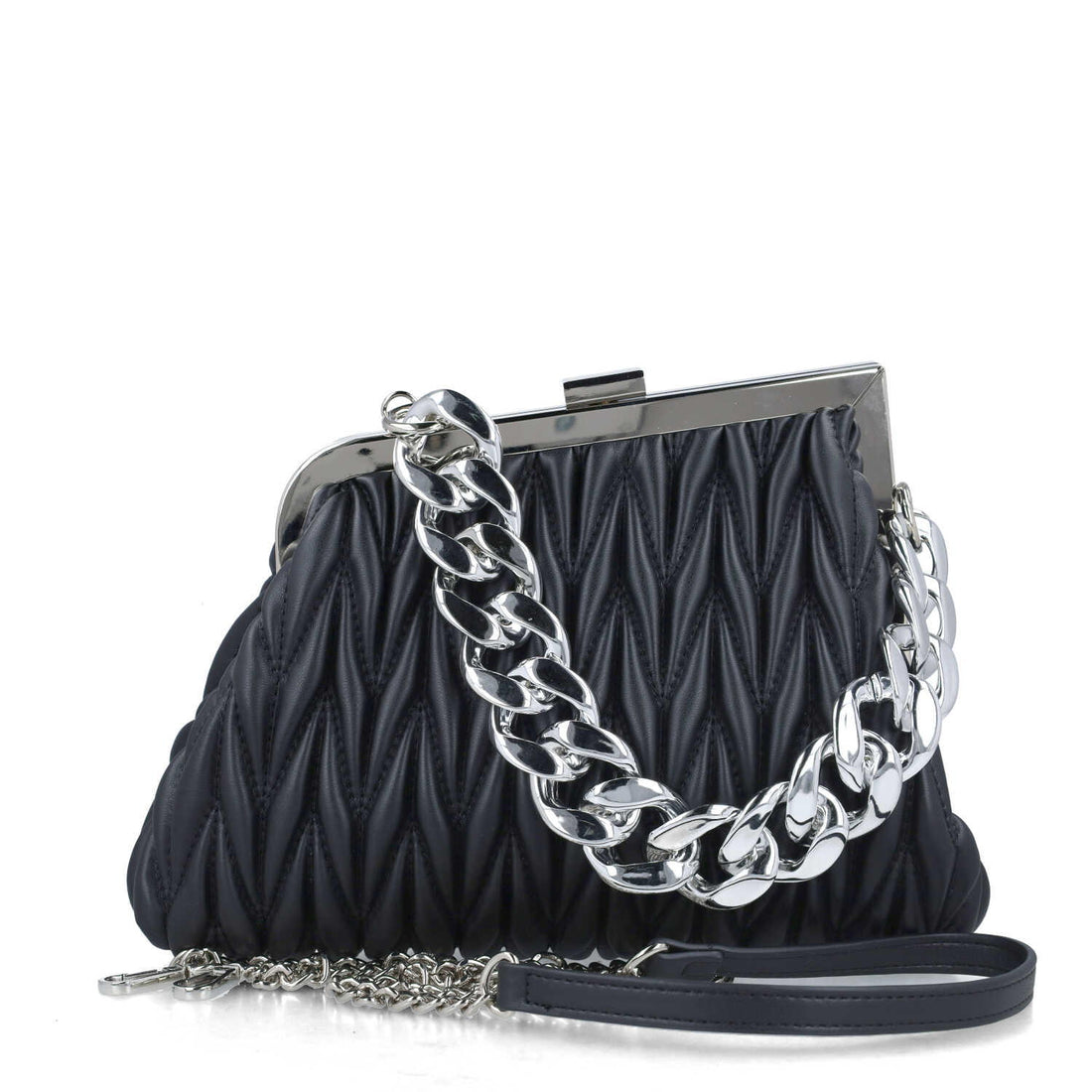 Black Handbag With Chain Strap_85678_01_01