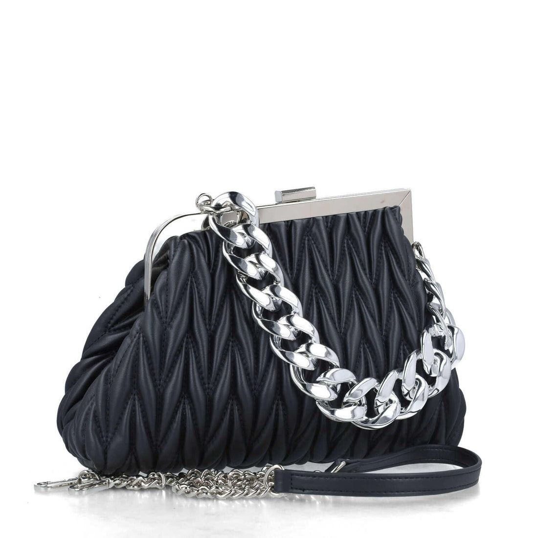 Black Handbag With Chain Strap_85678_01_02