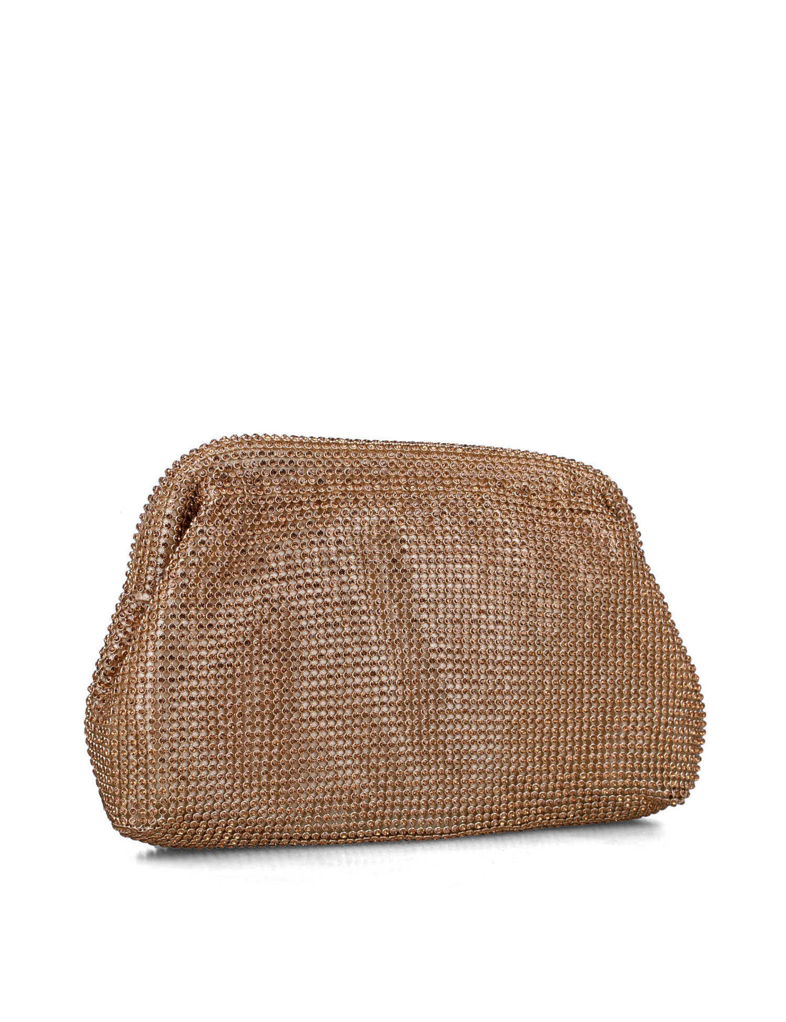 Brown Pouch Bag With All Over Embellishment_85681_00_02
