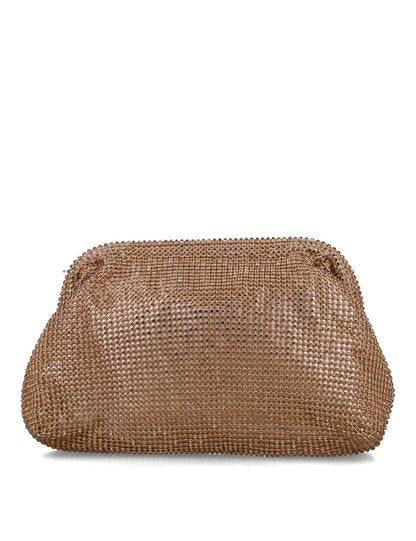 Brown Pouch Bag With All Over Embellishment_85681_00_03