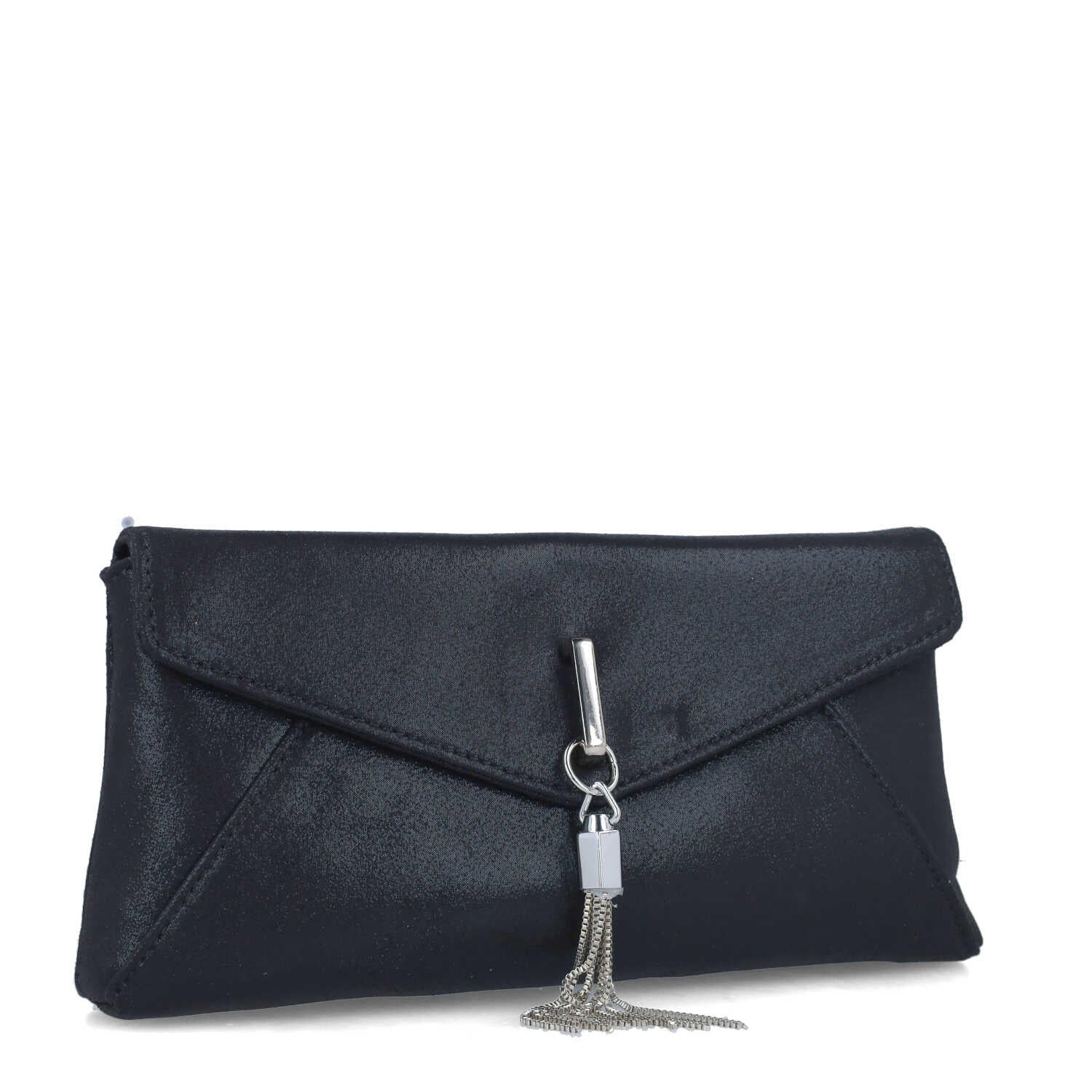 Black Embellished Clutch With Shimmer_85698_01_02
