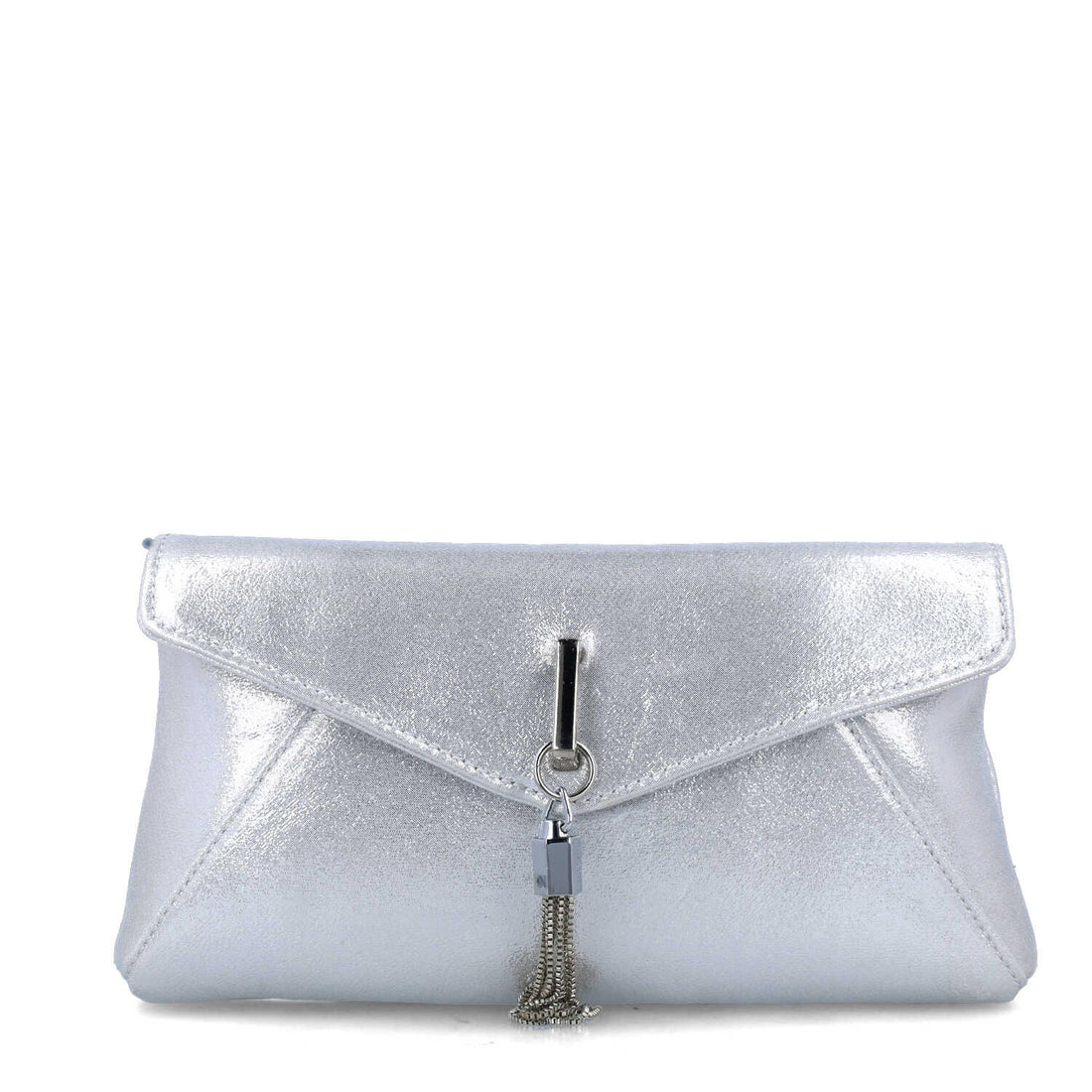 Silver Embellished Clutch With Shimmer_85698_09_01