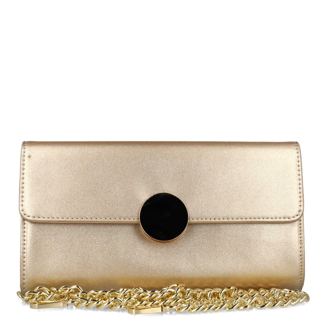 Gold Clutch Bag With Chain Strap_85712_00_01