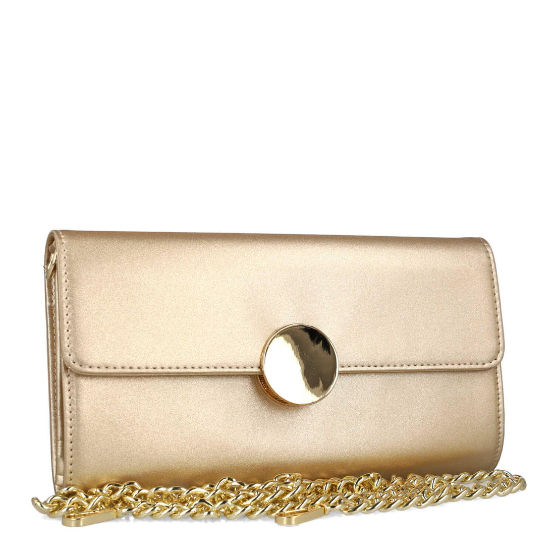Gold Clutch Bag With Chain Strap_85712_00_02