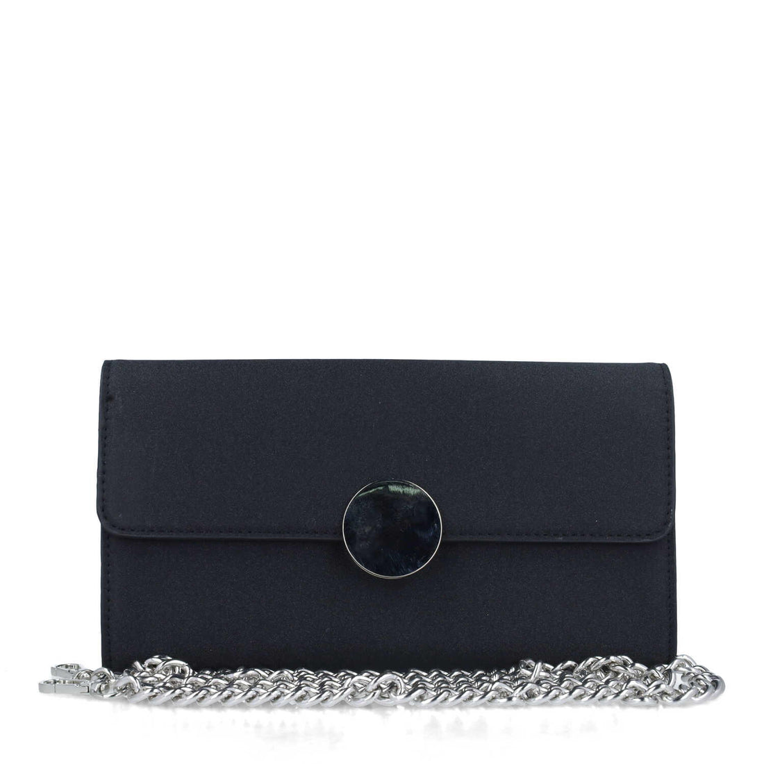 Black Clutch Bag With Chain Strap_85712_01_01