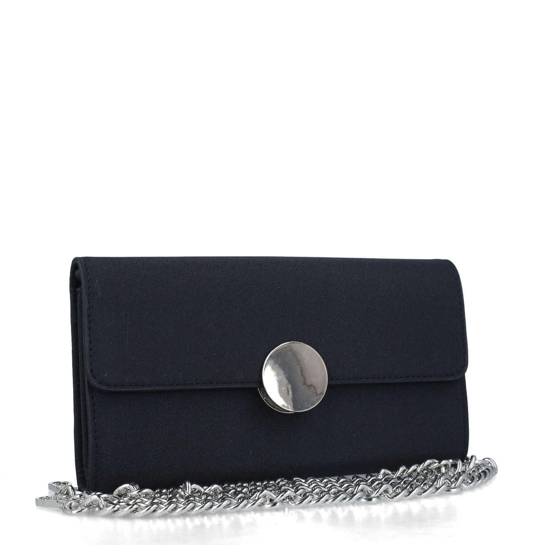 Black Clutch Bag With Chain Strap_85712_01_02