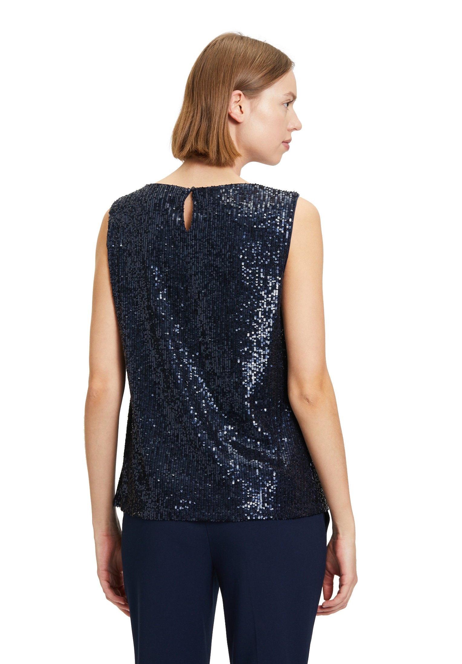 Black Sleeveless Blouse With Sequins_8718 3388_8543_04