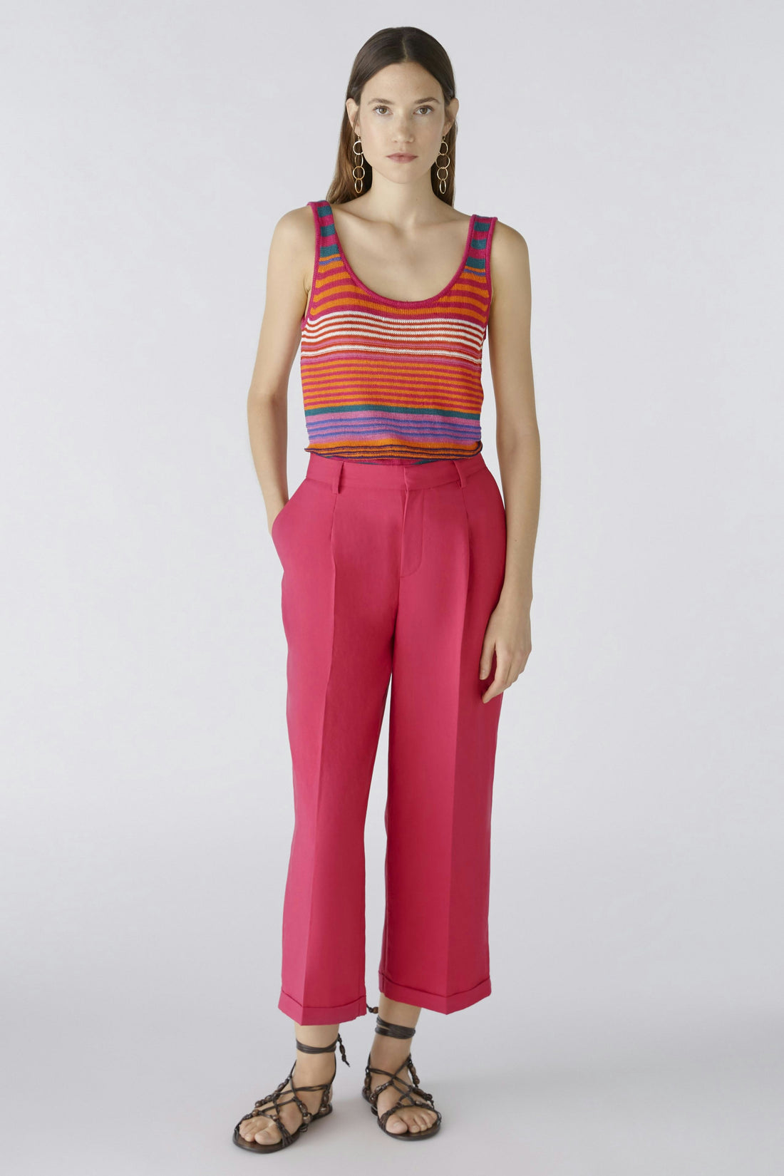 Culotte Style Dress Trousers In Lyocell Blend_87580_3438_01