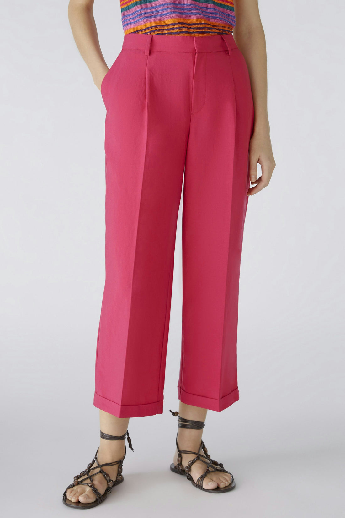 Culotte Style Dress Trousers In Lyocell Blend_87580_3438_02