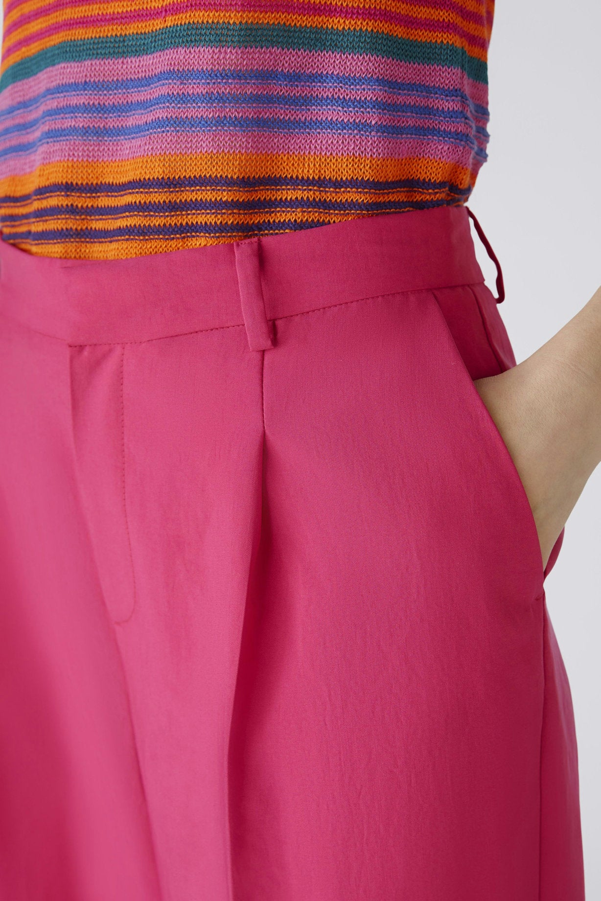 Culotte Style Dress Trousers In Lyocell Blend_87580_3438_04