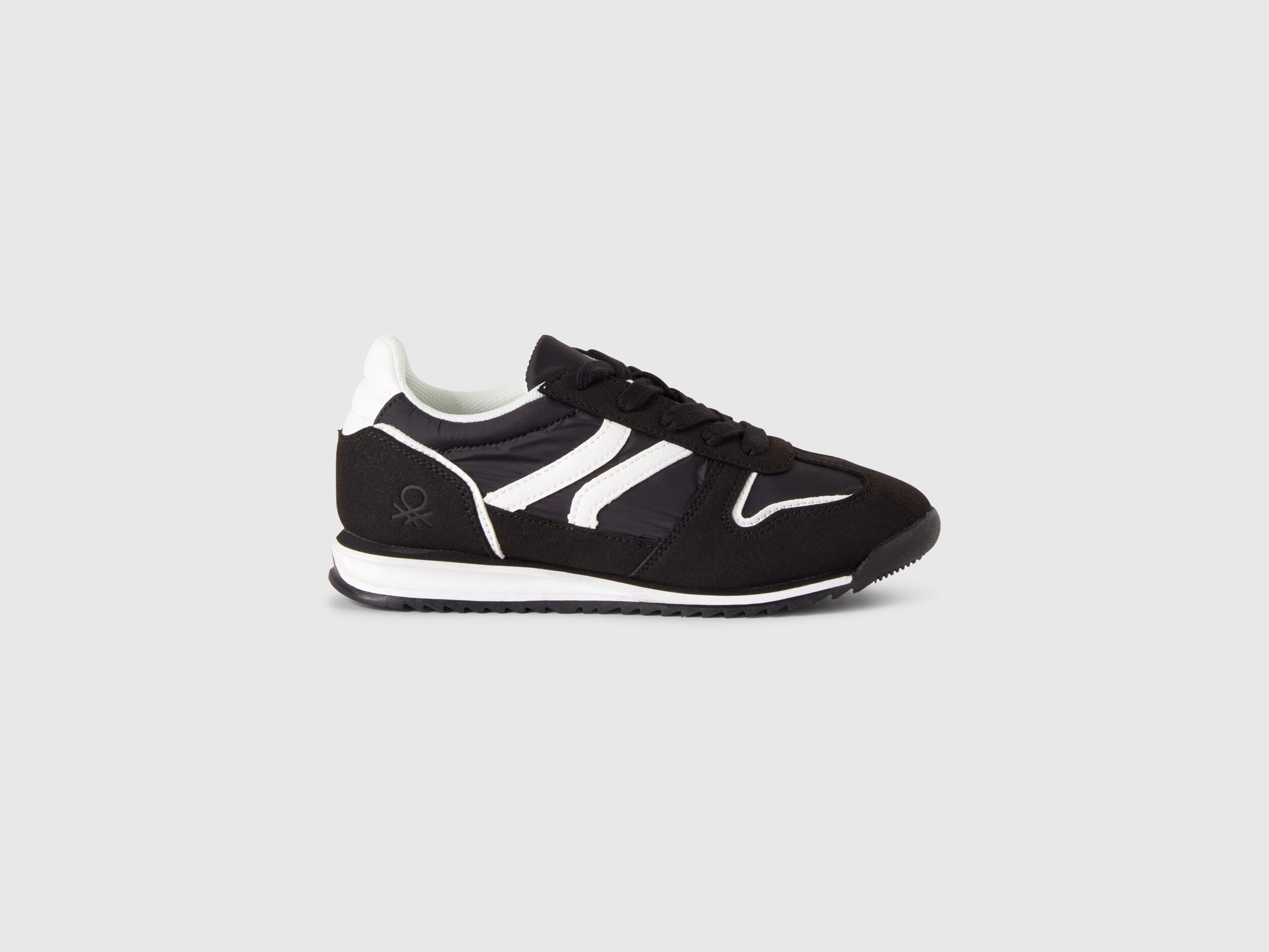Benetton_Sneakers in Nylon and Suede Fabric_87N9CD01Q_100_01