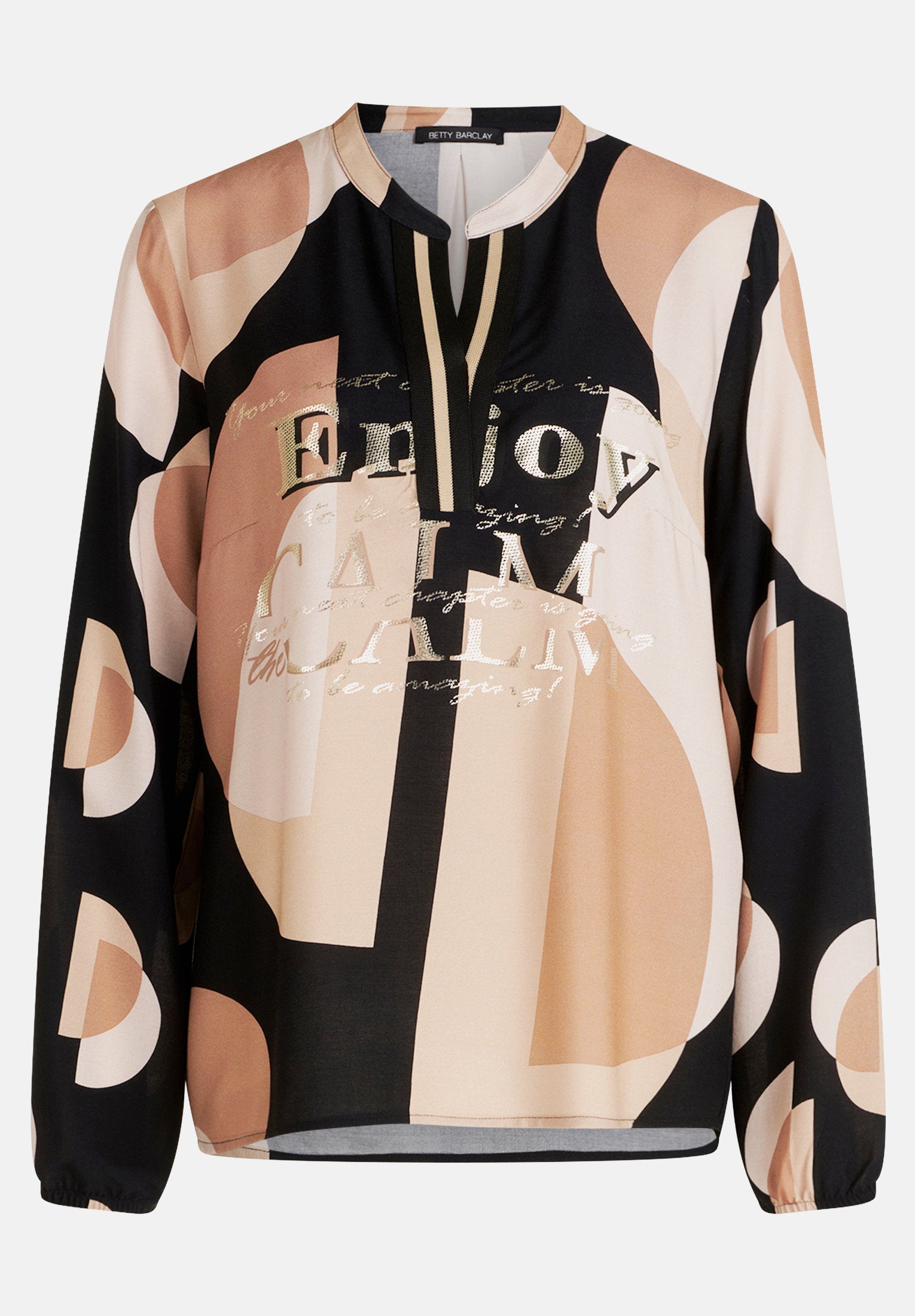 Long Blouse with Stand-Up Collar_8811-1103_9875_04