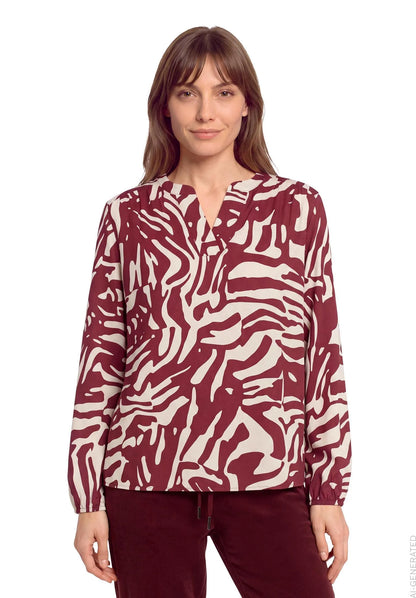 Betty Barclay Nature/Dark Red Women Overblouse SKU: 8826-3151_1806 Image 01