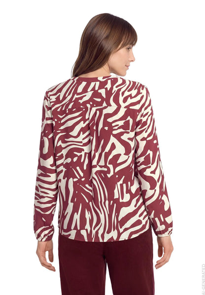 Betty Barclay Nature/Dark Red Women Overblouse SKU: 8826-3151_1806 Image 03