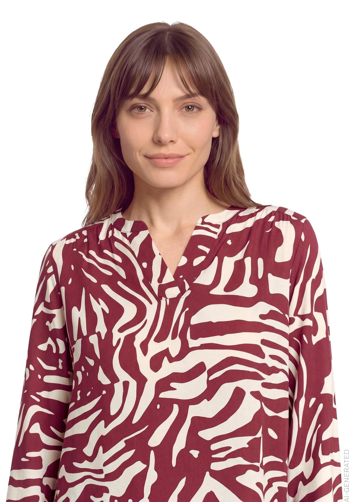 Betty Barclay Nature/Dark Red Women Overblouse SKU: 8826-3151_1806 Image 04