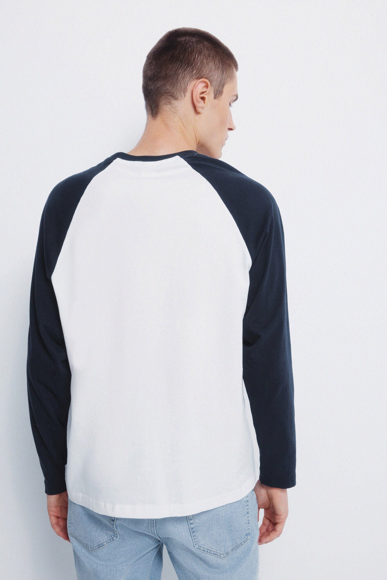 Springfield_Dark Blue_Contrast Long Sleeve T-Shirt_8832422_11_04