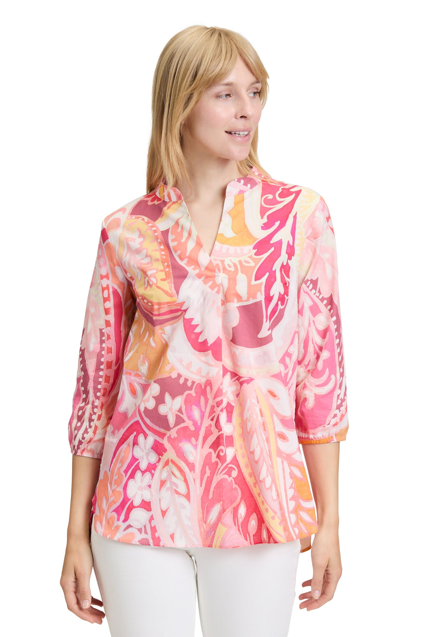 Betty Barclay_Blouse Long 3/4 Sleeve_8838-1228_2844_01