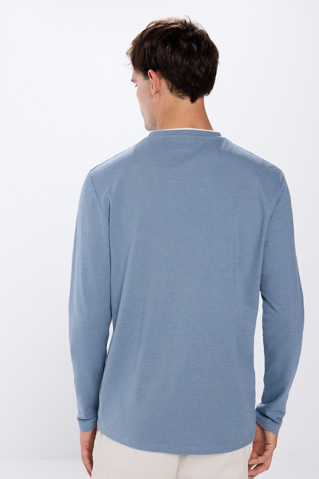 Double PiquŽ Long Sleeve T-Shirt_8838424_14_04