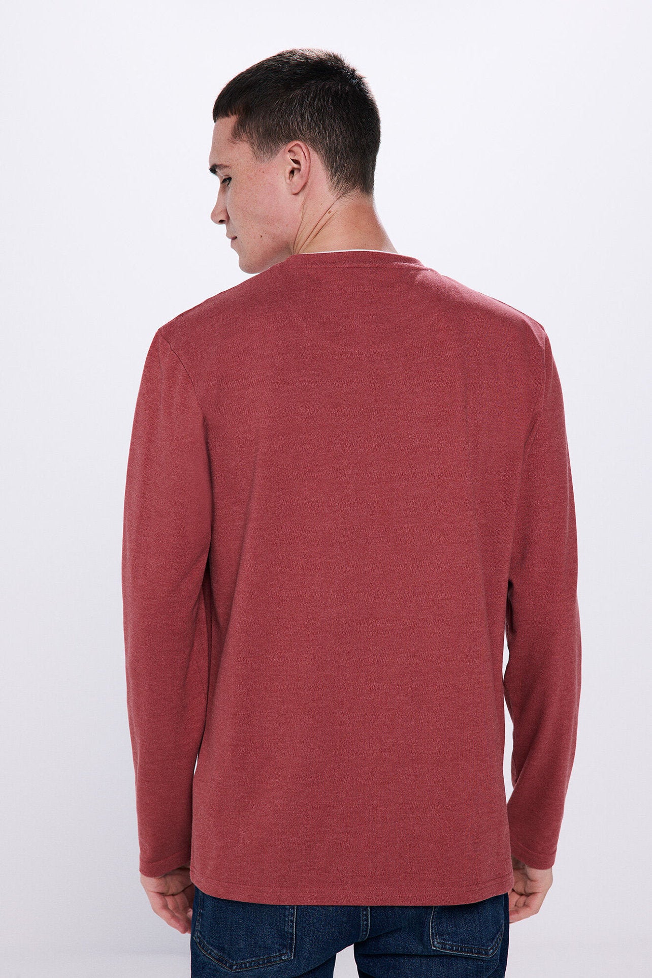 Double PiquŽ Long Sleeve T-Shirt_8838424_73_03