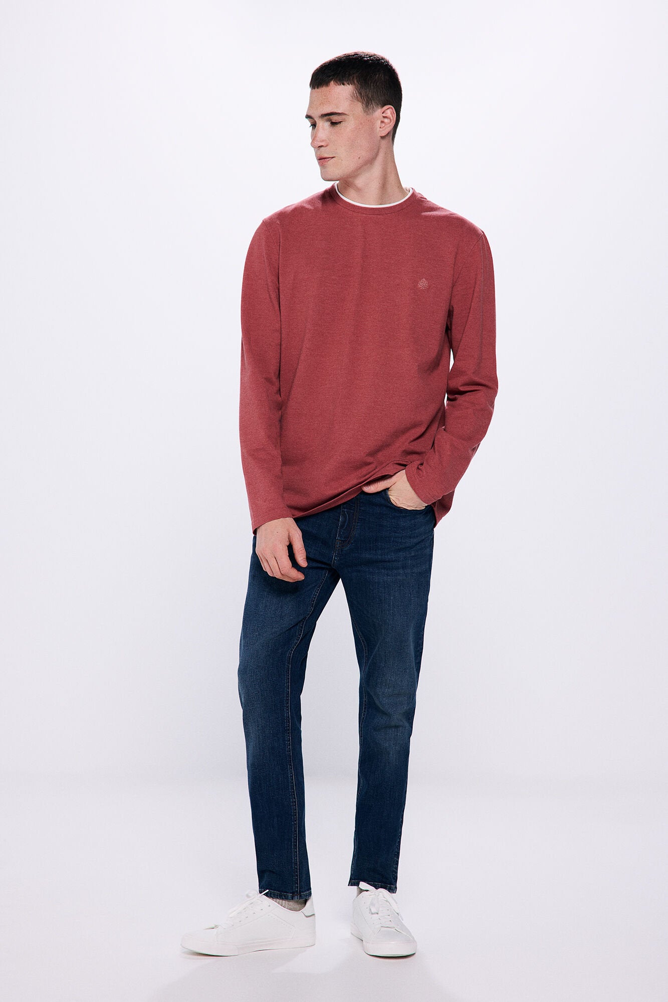 Double PiquŽ Long Sleeve T-Shirt_8838424_73_04