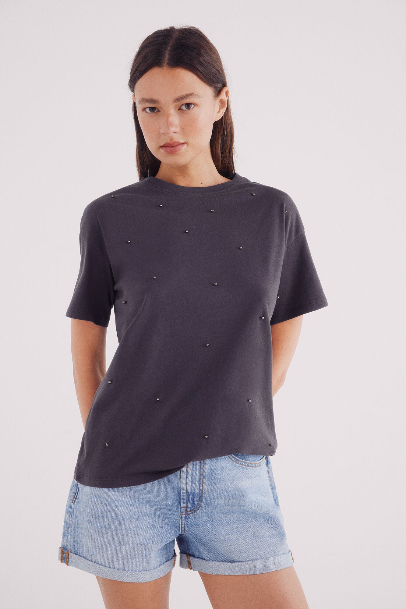 Springfield_Black_Front Pearl T-Shirt_8862575_01_01