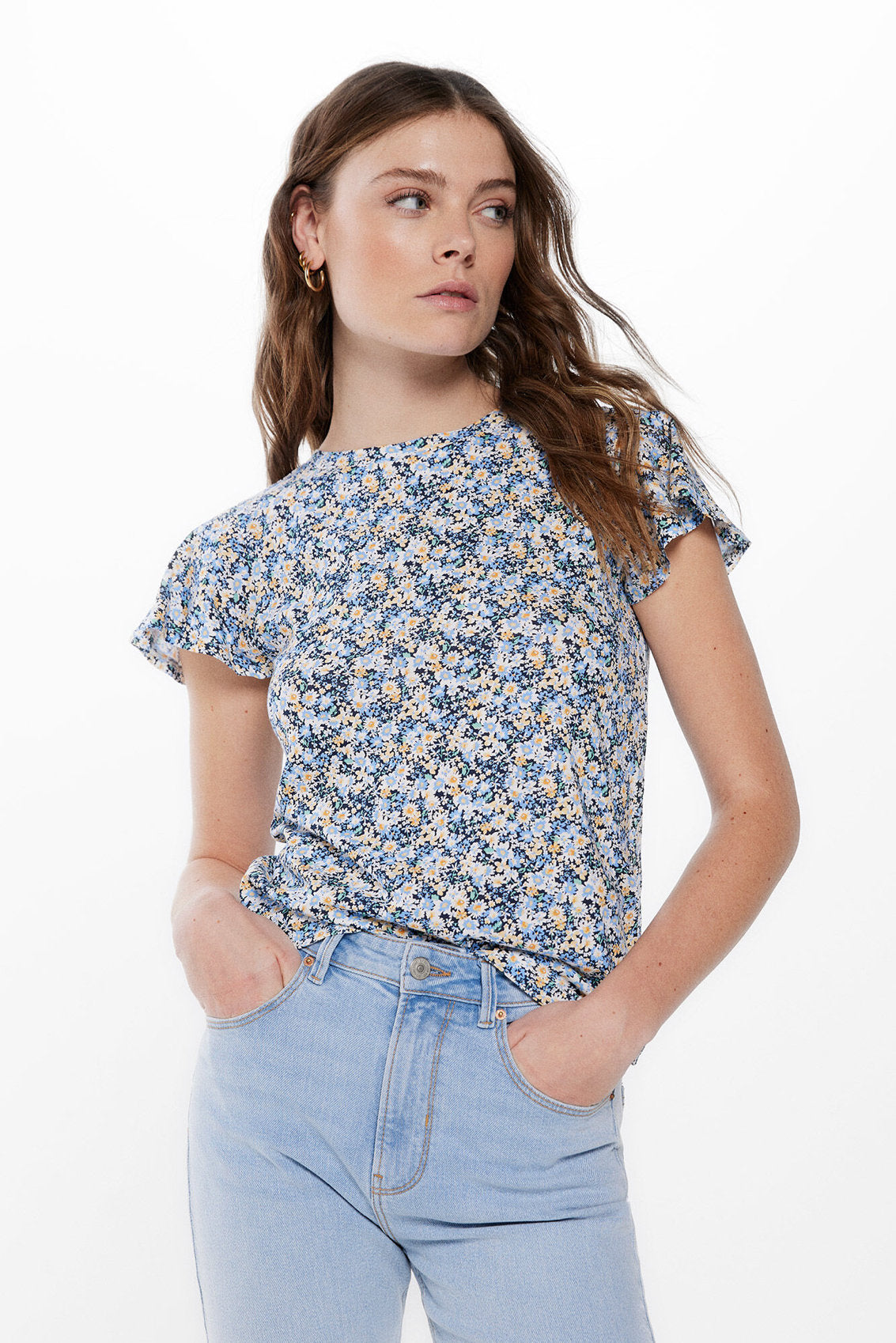 Printed Crew Neck T Shirt_8867856_14_01