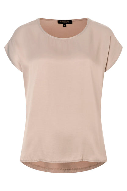 More &amp; More Sand Women Shirt with Satin Front SKU: 88880438_M0207 Image 02