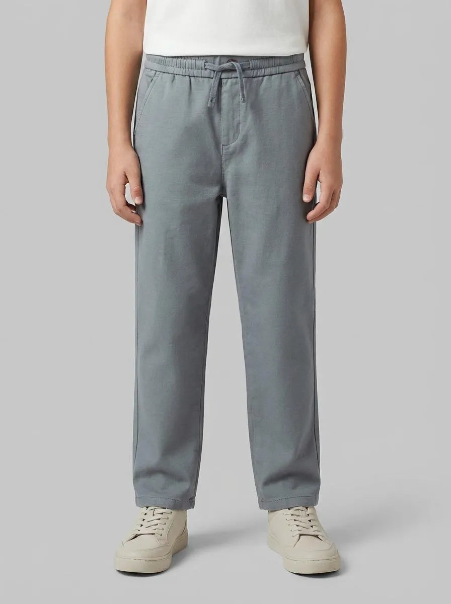Springfield Blue Boys Comfort Knit Chinos SKU: 8903063_86 Image 00