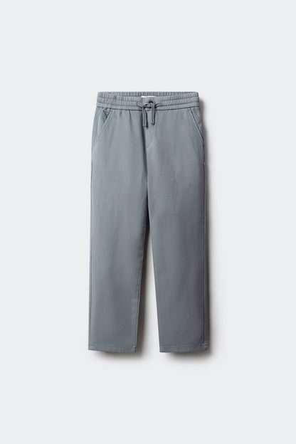 Springfield Blue Boys Comfort Knit Chinos SKU: 8903063_86 Image 01