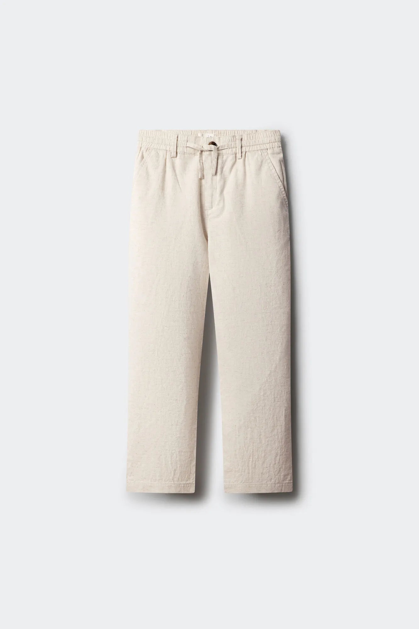 Springfield White Boys Linen Trousers SKU: 8903066_97 Image 01