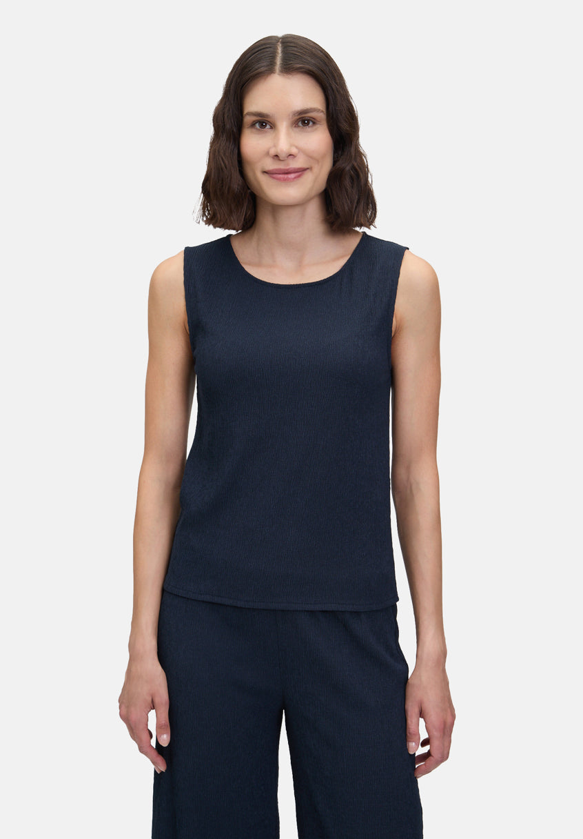 Betty Barclay_Dark Sky_Blouse Top with Structure_8905-1468_8345_01