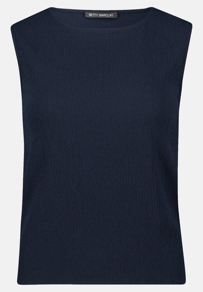 Betty Barclay_Dark Sky_Blouse Top with Structure_8905-1468_8345_04