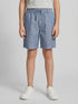 Springfield Blue Boys Linen Chinos Bermuda Shorts SKU: 8913001_18 Image 00