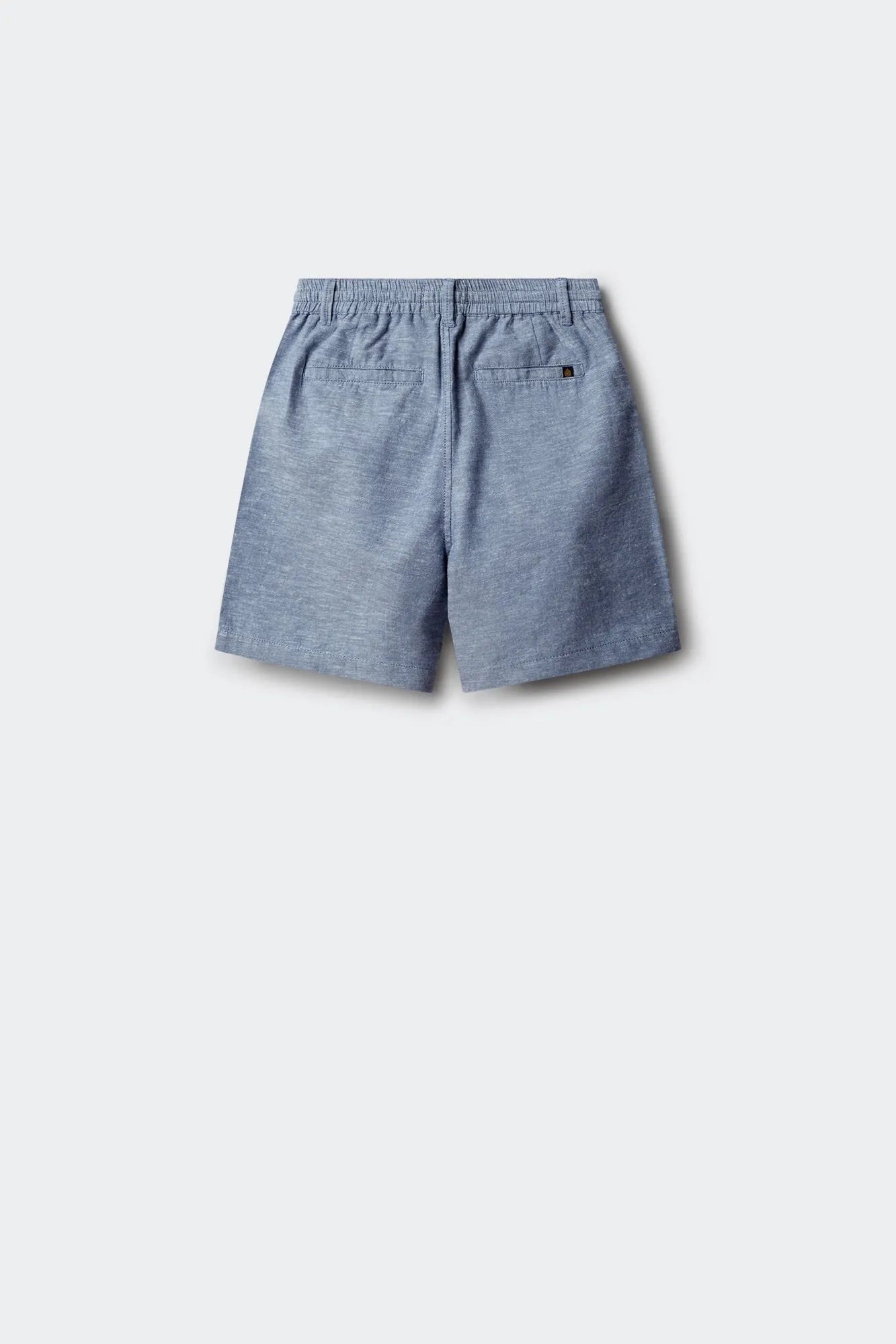 Springfield Blue Boys Linen Chinos Bermuda Shorts SKU: 8913001_18 Image 02