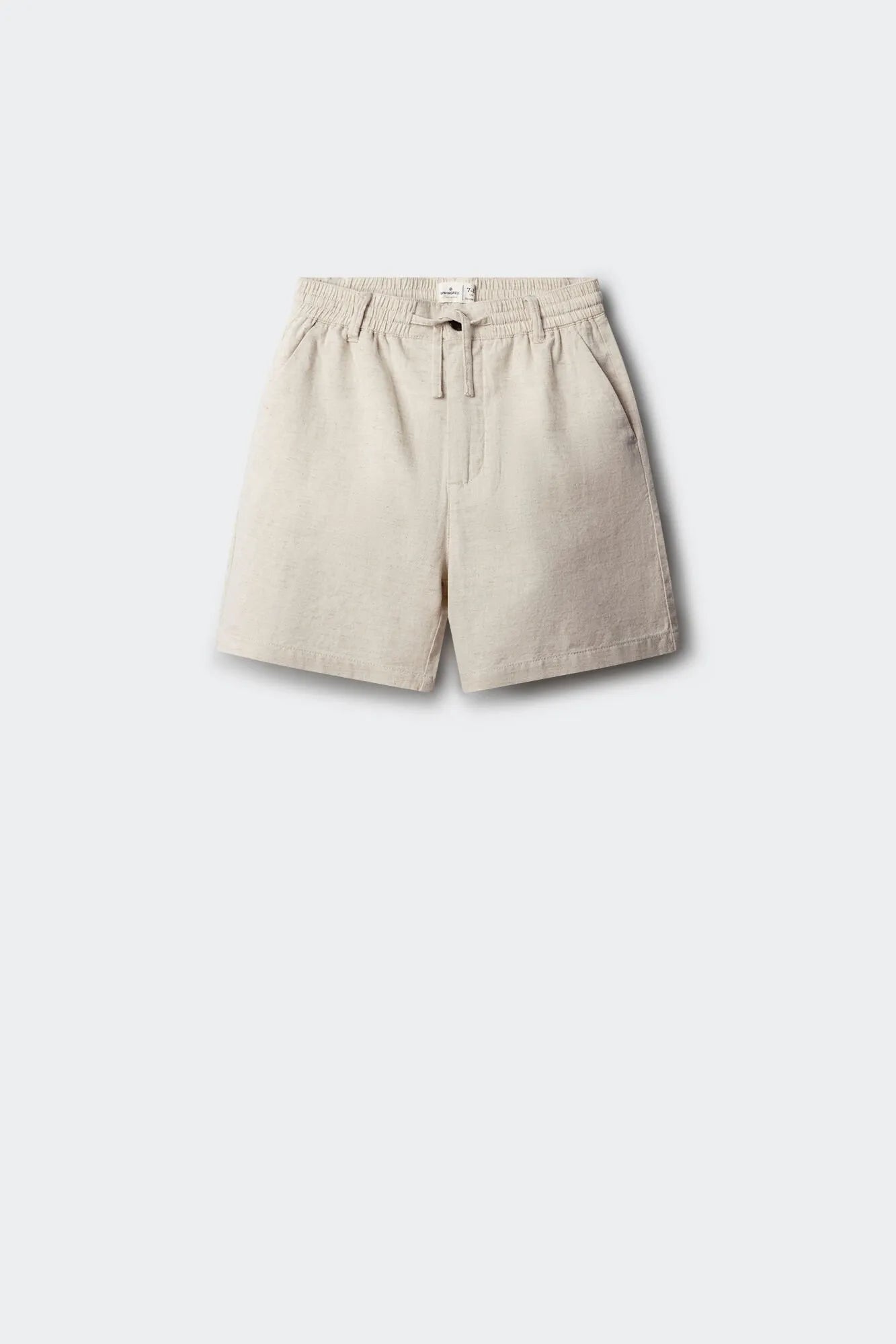 Springfield White Boys Linen Chinos Bermuda Shorts SKU: 8913001_97 Image 01
