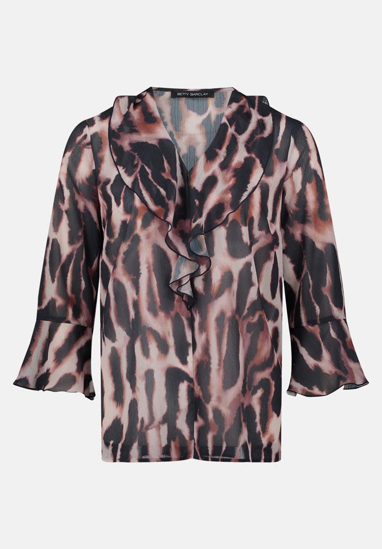 Betty Barclay_Dark Blue/RosŽ_Chiffon Blouse with Print_8915-1448_8847_05