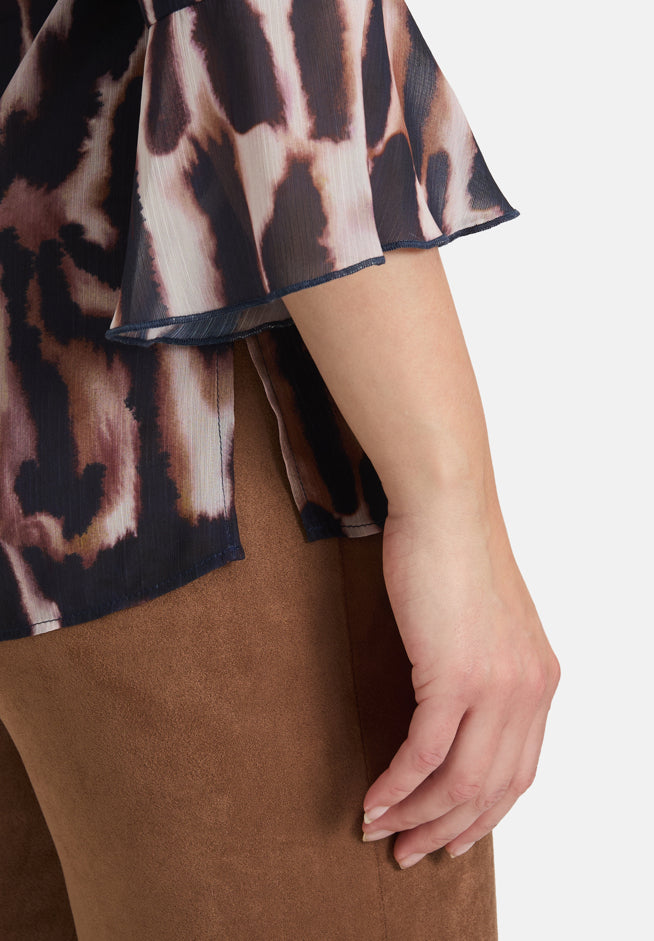 Betty Barclay_Dark Blue/RosŽ_Chiffon Blouse with Print_8915-1448_8847_08