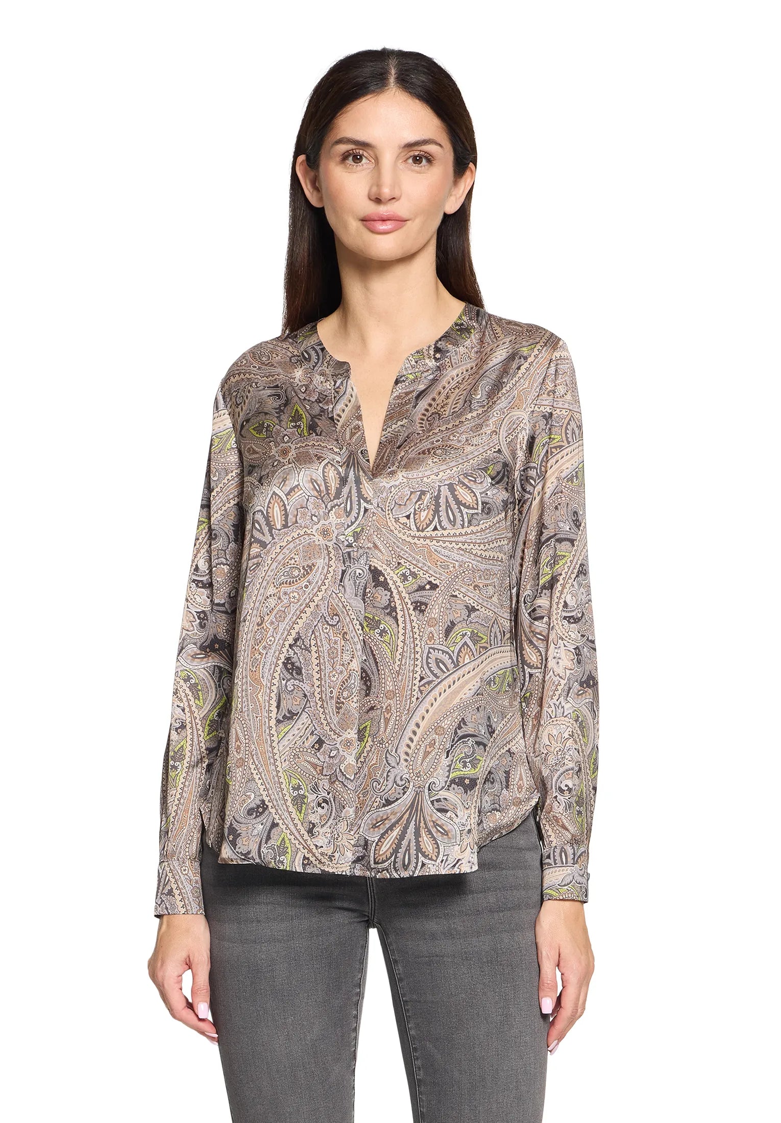 Betty Barclay_Grey/Beige_Long Blouse_8928-1626_9876_01