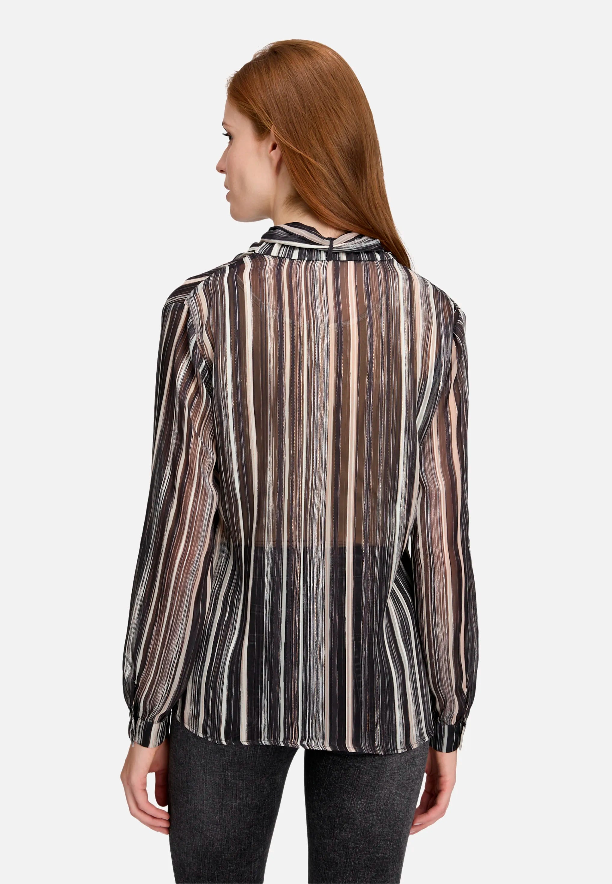 Betty Barclay_Multi-Color_Slip-On Blouse with Bow Knot_8936-1631_9877_03