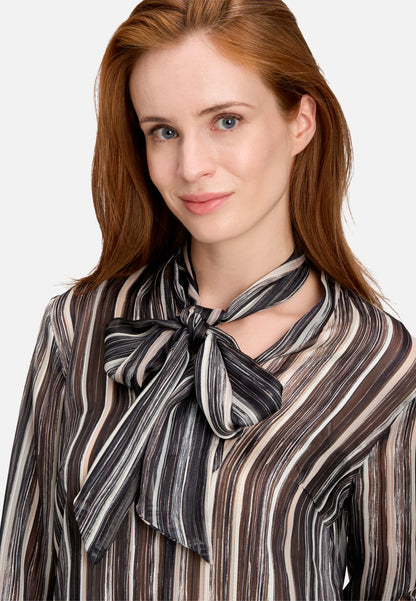 Betty Barclay_Multi-Color_Slip-On Blouse with Bow Knot_8936-1631_9877_07