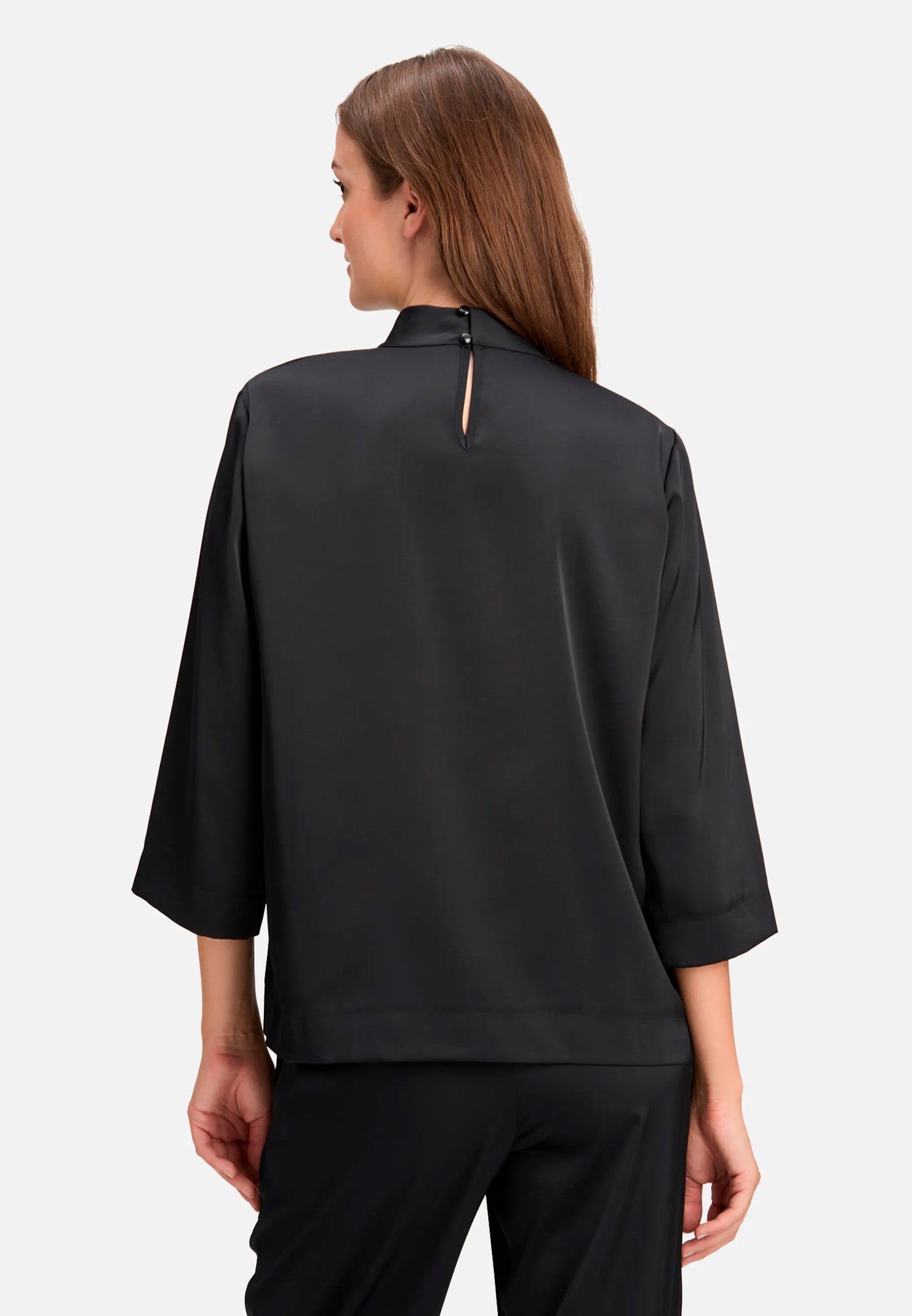 Betty Barclay_Black_Slip-On Blouse, Solid Color_8943-1196_9045_03