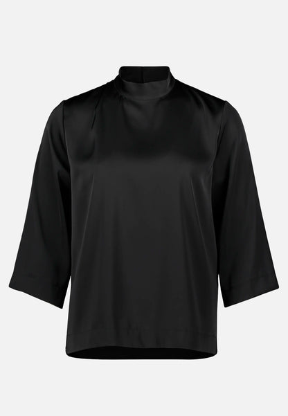 Betty Barclay_Black_Slip-On Blouse, Solid Color_8943-1196_9045_04