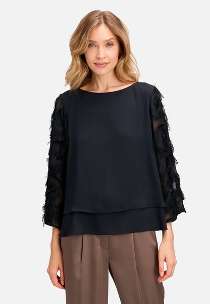 Betty Barclay_Black_Slip-On Blouse, Solid Color_8944-2723_9045_01