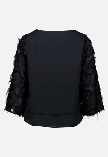 Betty Barclay_Black_Slip-On Blouse, Solid Color_8944-2723_9045_05