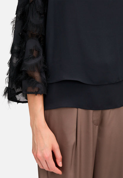 Betty Barclay_Black_Slip-On Blouse, Solid Color_8944-2723_9045_07