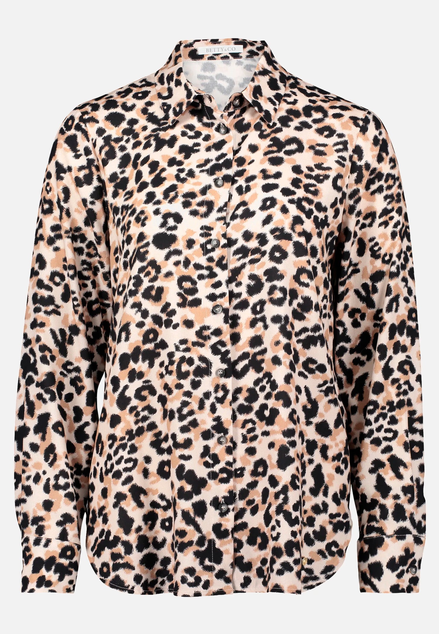 Betty Barclay_Beige/Black_Printed Shirt Blouse_8944-3212_7898_04
