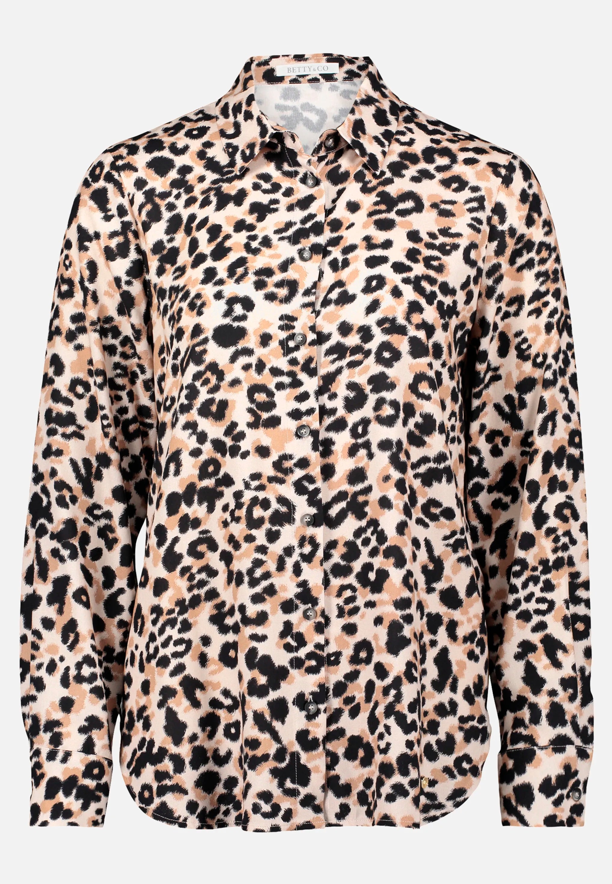 Betty Barclay_Beige/Black_Printed Shirt Blouse_8944-3212_7898_04