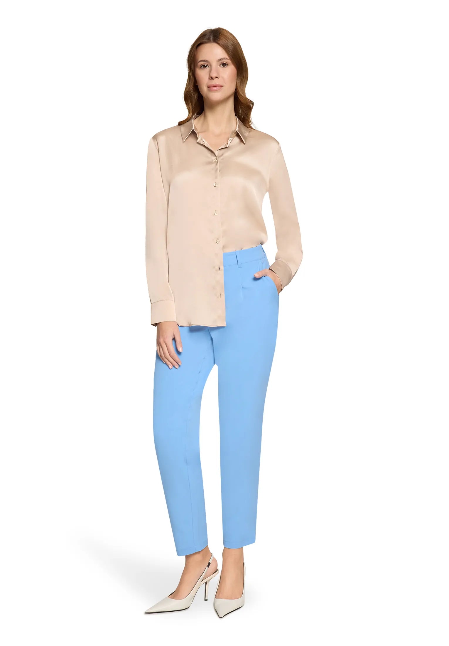 Betty Barclay Powder Pearl Women Long-Sleeved Shirt Blouse SKU: 8954-3394_7316 Image 02
