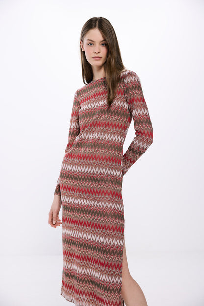 Springfield_Midi Dress Zigzag Borders_8959453_53_02