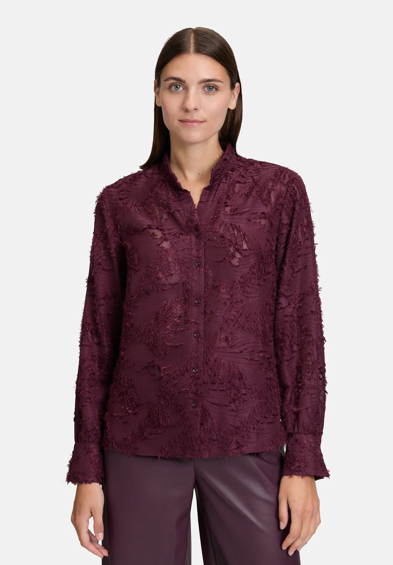 Betty Barclay_Dark Aubergine_Structured Shirt Blouse_8963-3274_4685_02